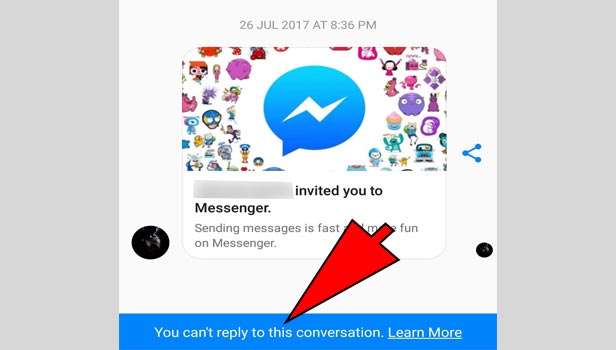 someone blocked you on messenger