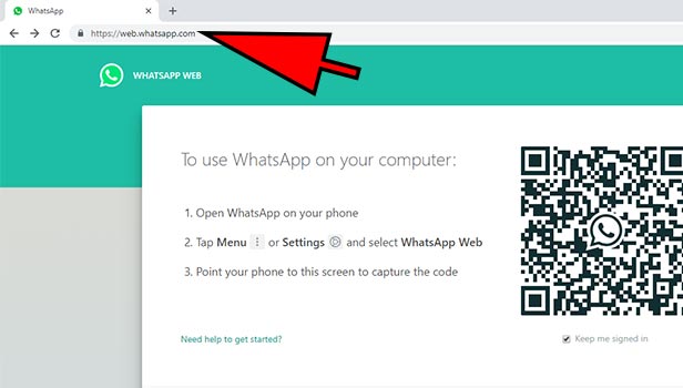 QR code on whatsApp