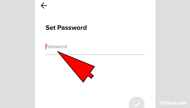 Reset Tik Tok password