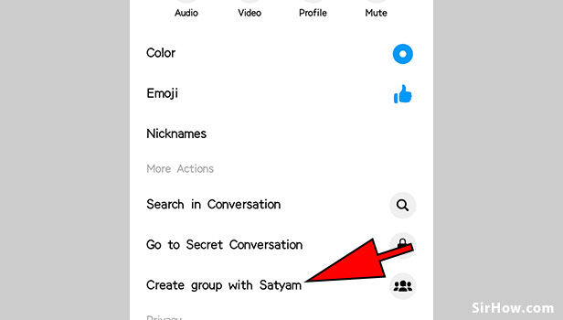 How to make group chat in messenger
