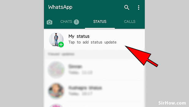 delete whatsapp status