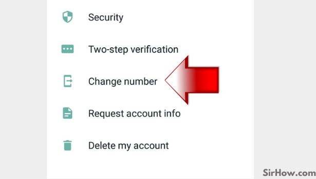 Change your WhatsApp number step 5