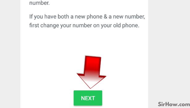 Change your WhatsApp number step 6