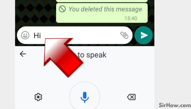 convert WhatsApp voice message into text message step 3