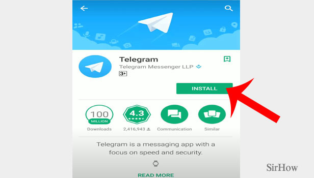 Install Telegram App Step 3