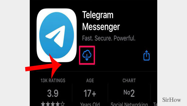 install telegram on iPhone step 2