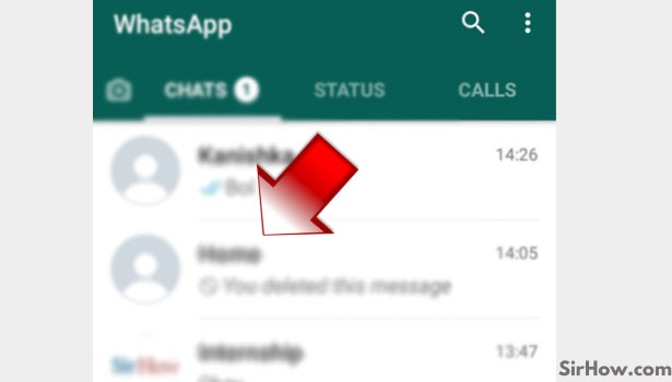 Leave a WhatsApp group Step 2
