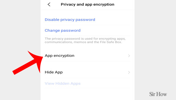 App Lock Password imo step 3