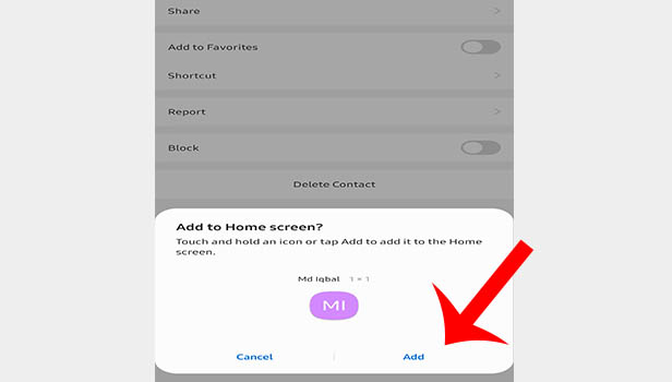 Image titled Create Shortcut for imo Contacts Step 7