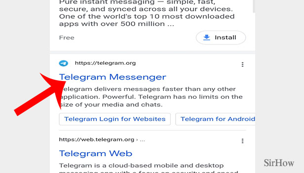 install telegram without using google play step 1