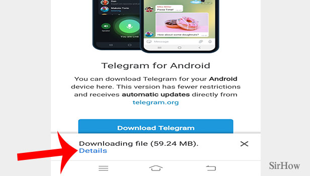 install telegram without using google play step 4