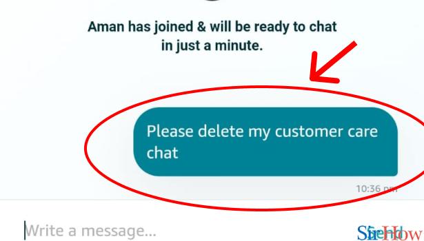 Customer chat amazon service How to