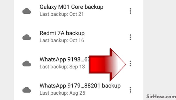 delete whatsapp backup step 4