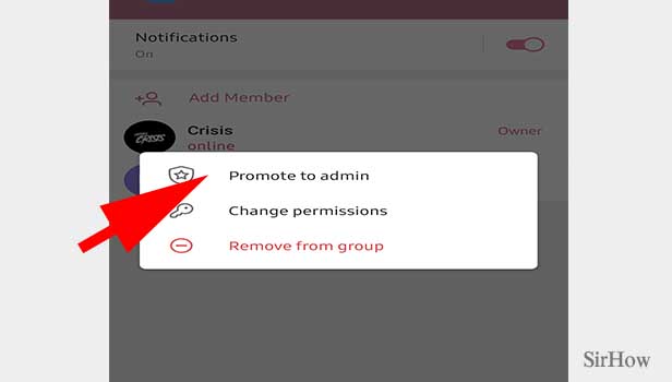 Change Telegram Group Admin step 5