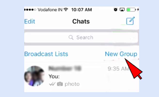 How to create a group on WhatsApp-iphone