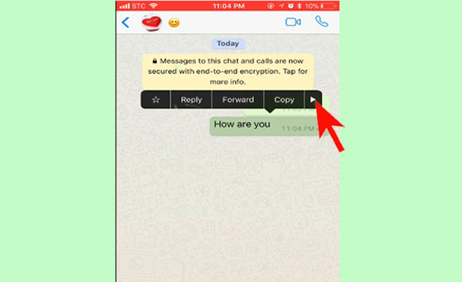 Whatsapp Recall in iPhone