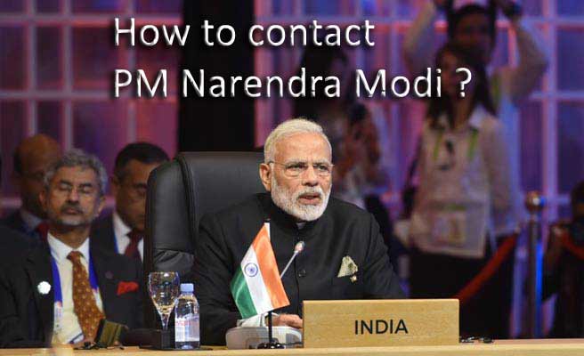 how to contact narendra modi